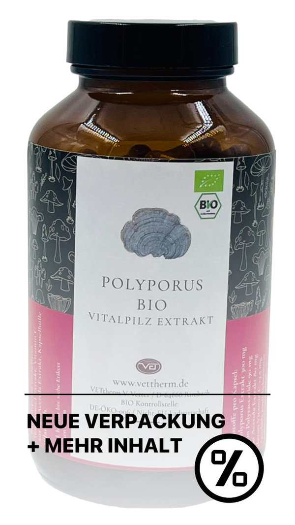 Polyporus - Vitalpilz Polyporus umbellatus - Vitalpilz Extrakt Bio 200 Kapseln