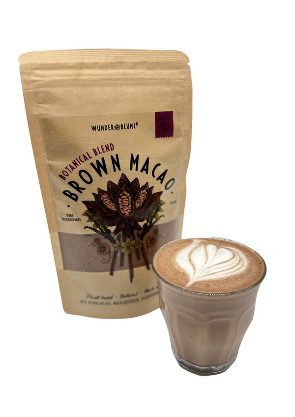 Brown Macao - Botanical Latte mit Rohkakao, Maulbeeren und Maca